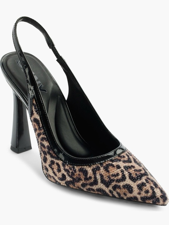 Dkny Shoes - DKNY Leopard Print Cinette Slingback Pointed Toe Pump